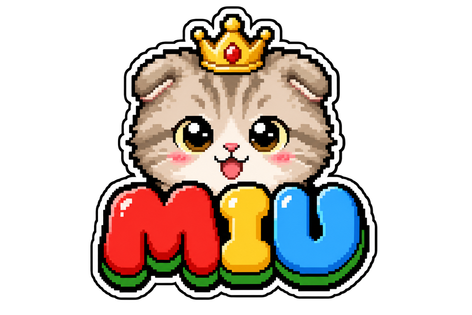 MIU coin pixel logo